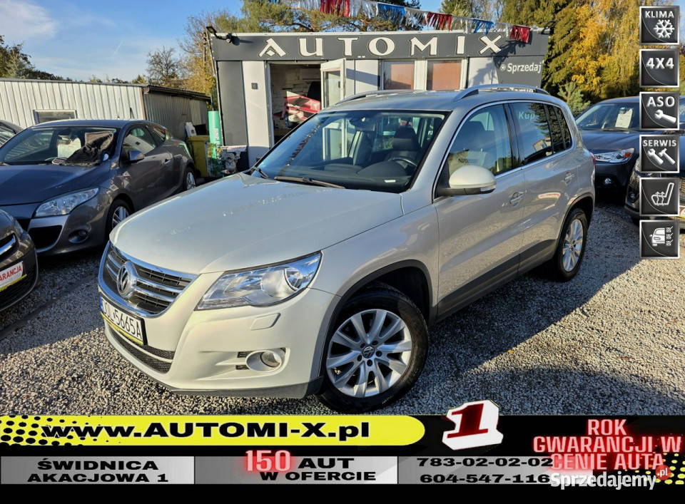 Volkswagen Tiguan 150 4X4 Super stan MANUAL 6 kurtyny powietrzne Tiguan Świdnica