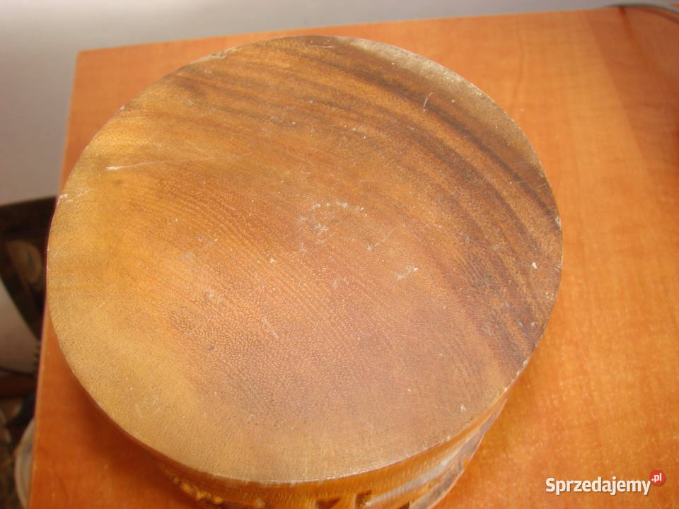 teakowa puszka pojemnik Pruszcz Gdański