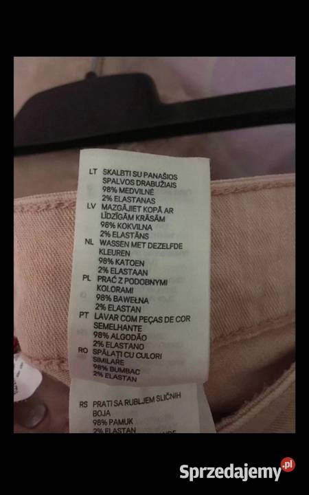 HM spodnie dżinsowe straight ripped destroyed Dżins  wielkopolskie