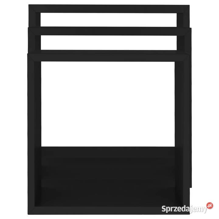 Półki ścienne kostki 3 czarne MDF WM323950 Półki Warszawa