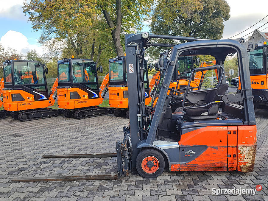 Wózek widłowy elektryczny Linde E1602 16 t hilo Wózki widłowe