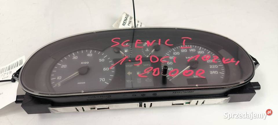 LICZNIK ZEGAR RENAULT SCENIC 7700427896 Lipno