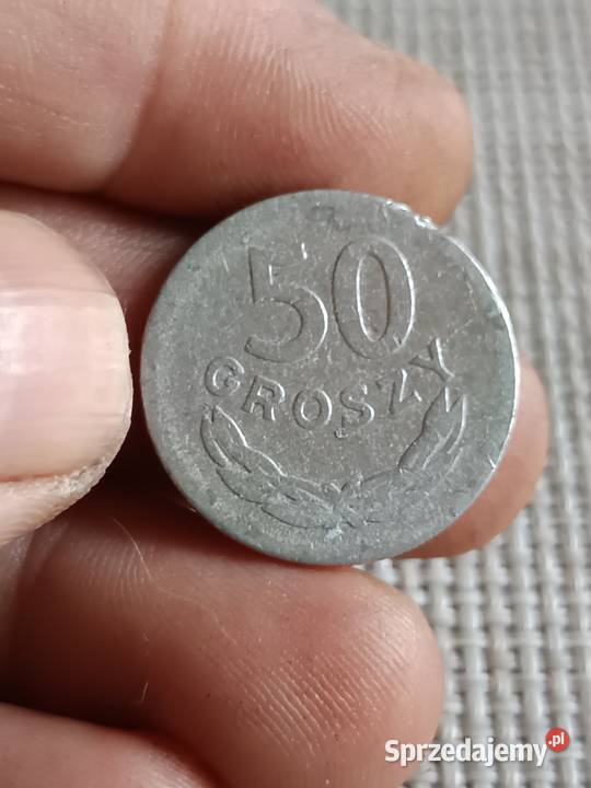 Sprzedam monetę 50 groszy 1949 skrętka lekka lubelskie Chełm