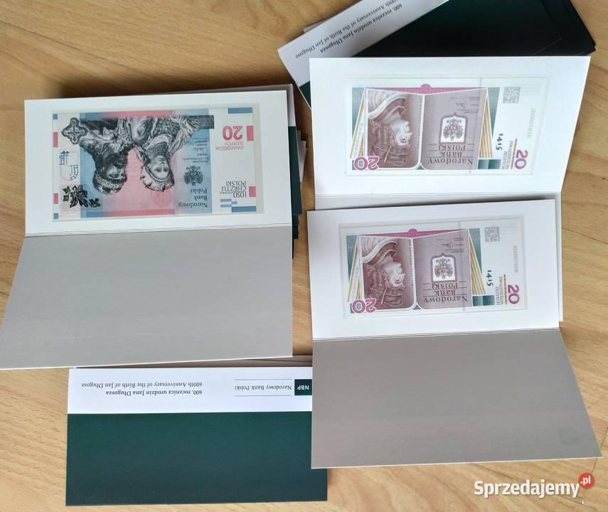 Chrzciny Komunia Wesele Ślub Zestaw Banknot 1050 Sosnowiec