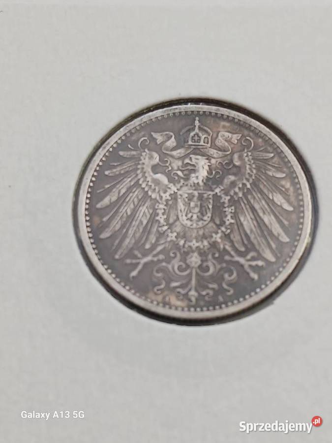 1 Marka Prusy 1914 r 3 mennica A wielkopolskie sprzedam