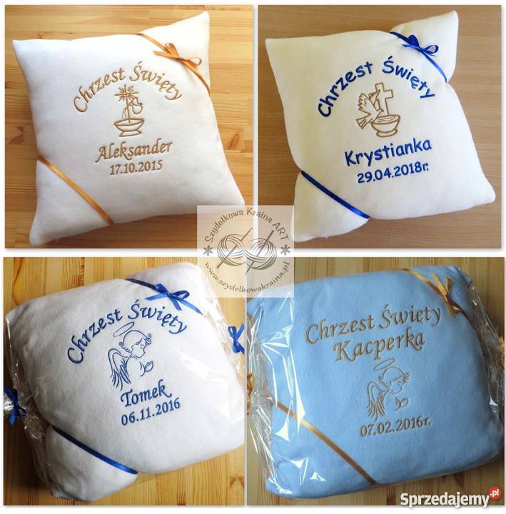 Poduszka z IMIENIEM DZIECKA haftem PREZENT Toruń