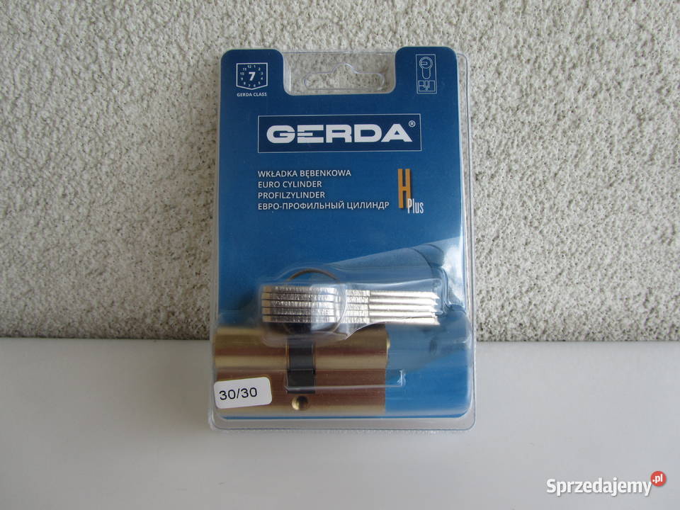 Wkładka wzmocniona GERDA H PLUS 3030 5 kluczy