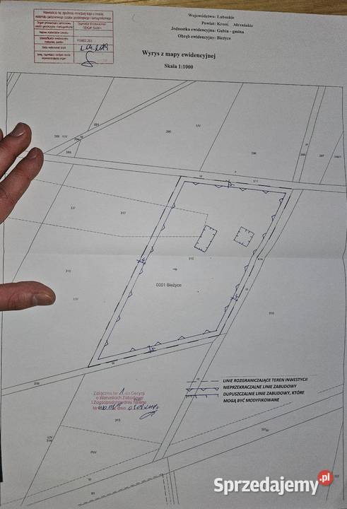 Działka na Sprzedaż lubuskie Bieżyce
