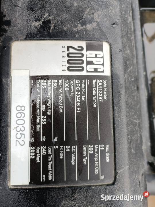 Paleciaki elektryczny Wartkowice sprzedam