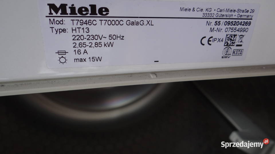 Suszarka Miele T7947 kondensacyjna z pompą wielkopolskie Piła sprzedam