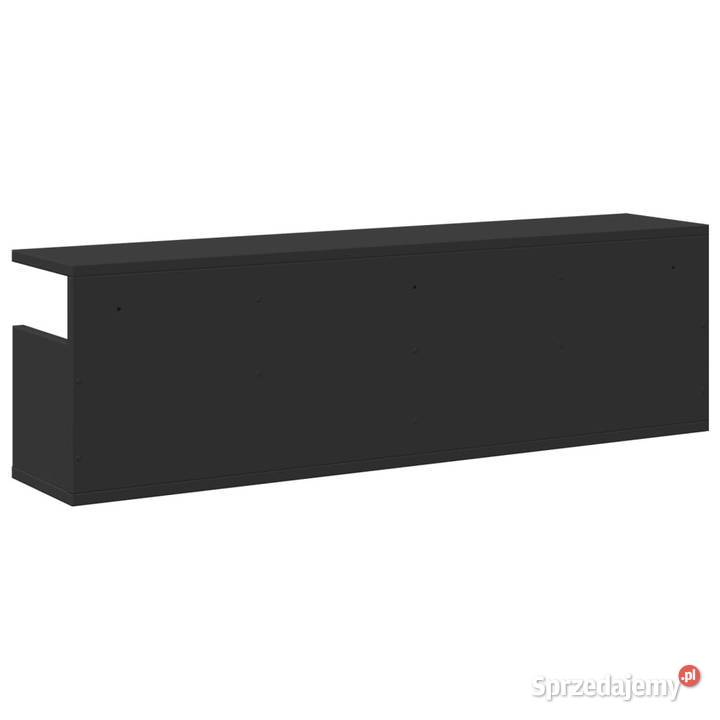 Półka ścienna 100x20x30 czarna materiał Dom i Ogród Warszawa