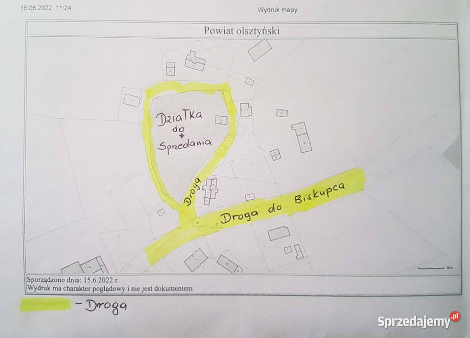 Sprzedam dzialke budowlana Zabrodzie