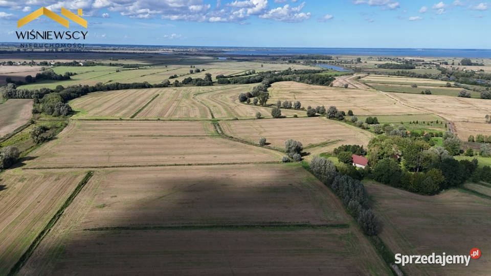 Grunty rolne 4353 ha Zalewu Wiślanego Kępiny Małe