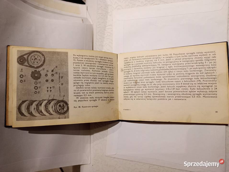 Instrukcja motocykla Pannonia 250 Pozostałe sprzedam