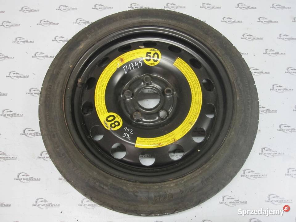VW GOLF AUDI SEAT ALTEA koło dojazdowe 1257016