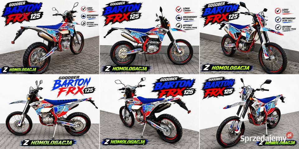 Cross Super Moto Barton FRX 125 HOMOLOGACJA Bieliny