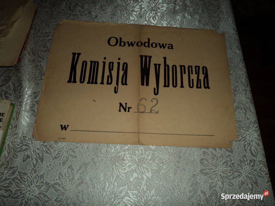 Pierwsze wybory 2 wojnie plakat komisji