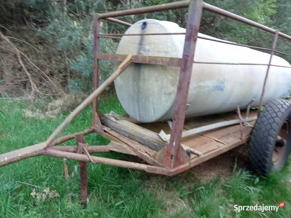 Beczka na wodę ocynk 2500l na podwoziu Dębica