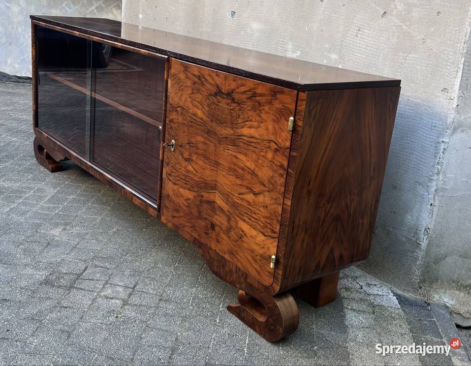 KomodaSzafka RTV Orzech 175 Art Deco Antyk Meble Warszawa