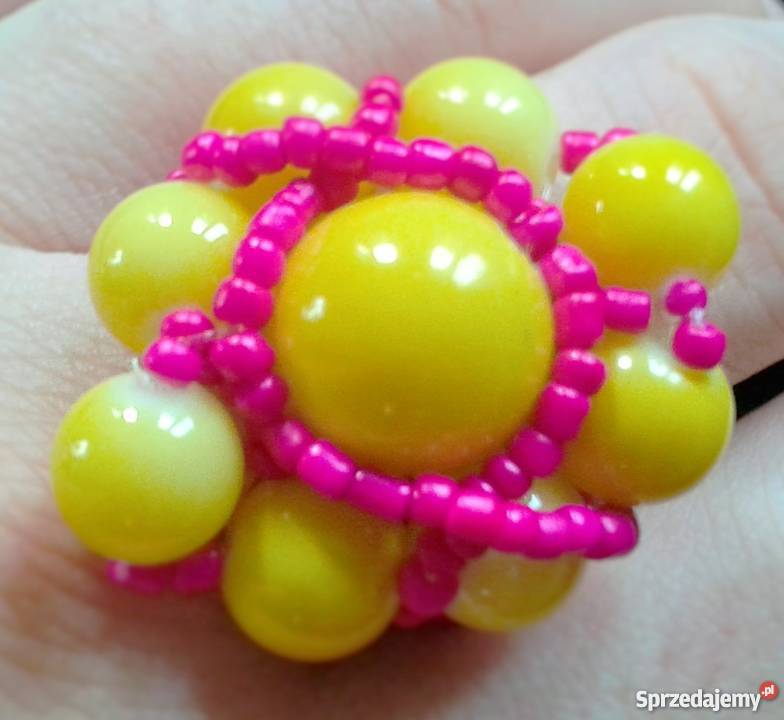 pierścionki plecione z koralików Katowice