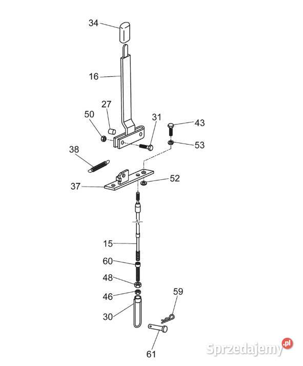 Zetor Forterra dźwignia sterowania zaczepem Żnin