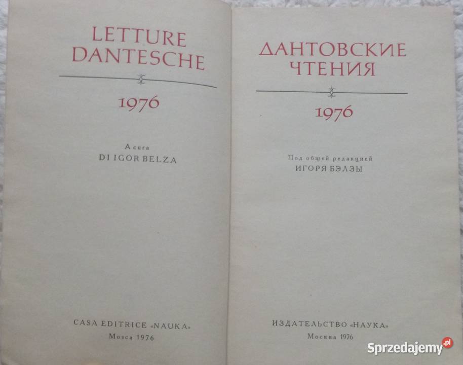 Czytając Dantego zbiór esejów rosyjsku literaturoznawstwo