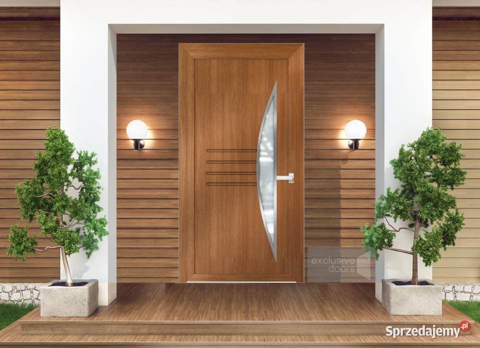 Aluminiowe drzwi wejściowe Schco Exclusive małopolskie Nowy Sącz