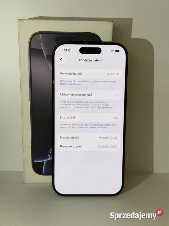 iPhone 16 Pro 128GB Czarny sprzedam