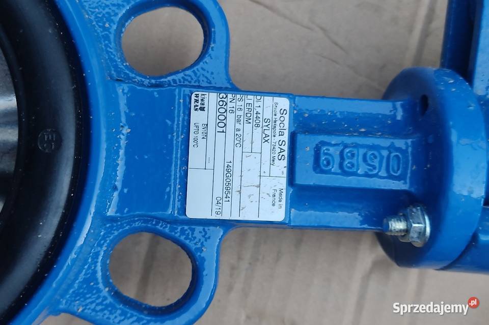 Przepustnica zwrotna zawór motylkowy PN 16 Nowy Tomyśl