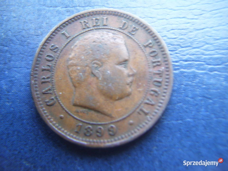 Stare monety 5 real 1899 Portugalia 2 Lesko