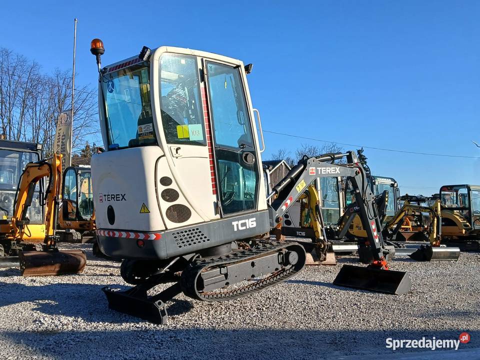 Terex TC16 Mini koparka TEREX TC16 z 2014r ładna Złoczew