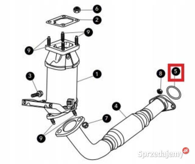 PIERŚCIEŃ USZCZELNIAJĄCY RURY WYDECHOWEJ XTYPE