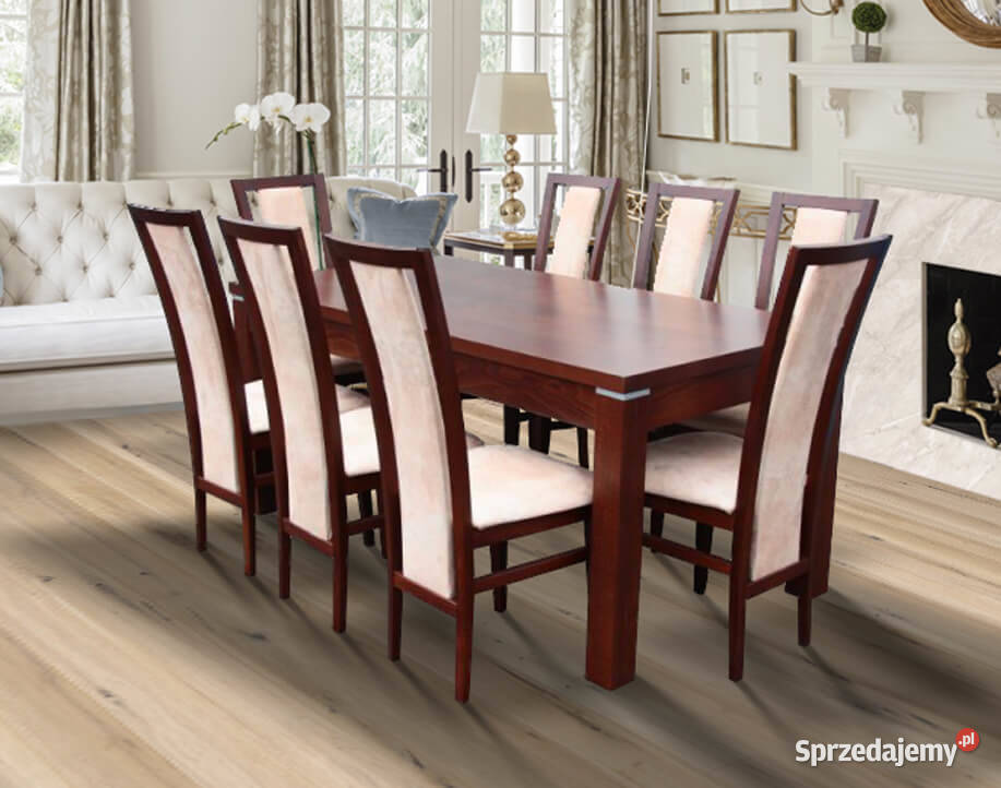 Stół Dębowy VERONA 6 krzeseł Lite Drewno KLER dolnośląskie Wrocław sprzedam