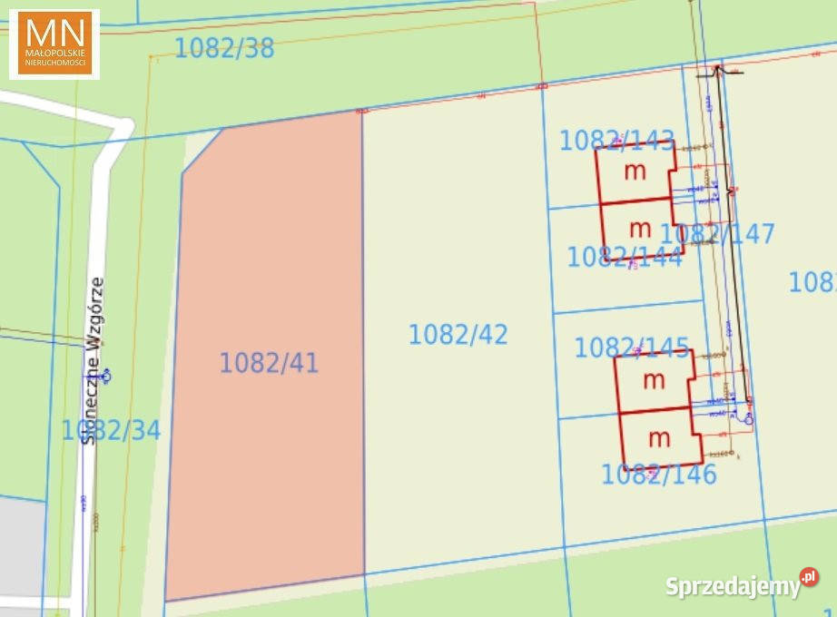 Działka Mników 134m2 budowlana Sprzedaż