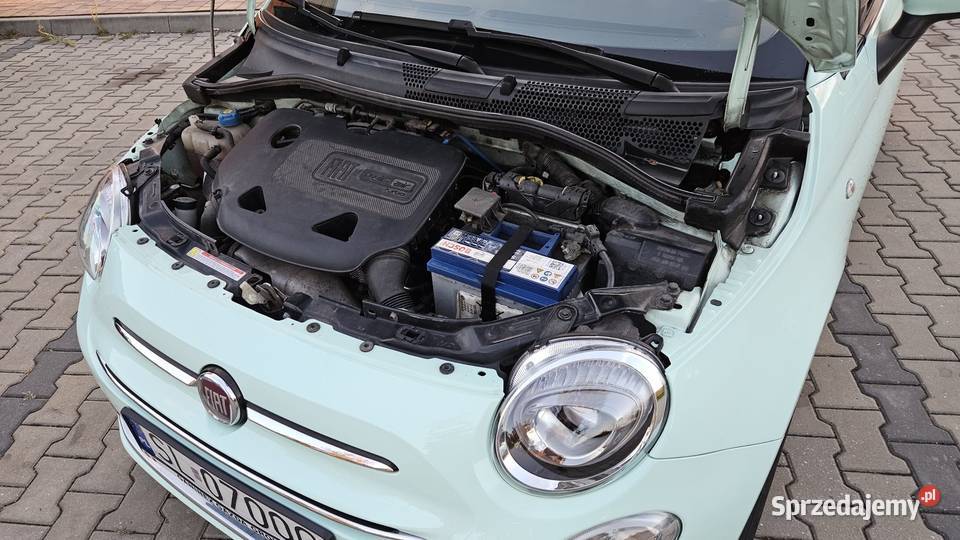 Fiat 500 Lounge MY2017 Miętowy panorama Ruda Śląska