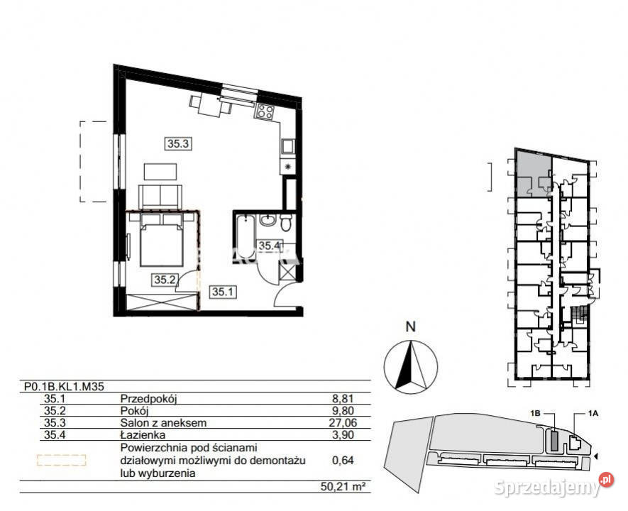 Mieszkanie sprzedam Kraków 4949m 2 pokojowe Nieruchomości małopolskie