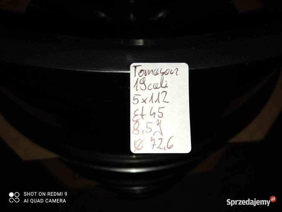 Felgi Tomason TN20 19 5x112 et45 85J Audi Średnica 19" świętokrzyskie Szczukowskie Górki