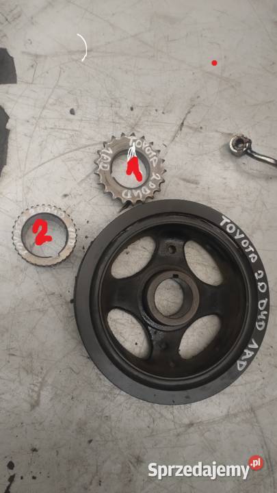 TOYOTA ANENSIS T25 20 D4D 1AD Koło pasowe wału osobowe Kielce