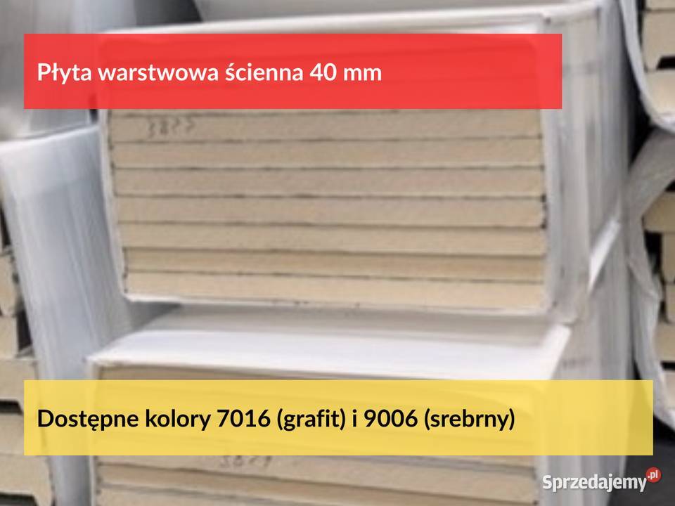 Płyta warstwowa 40mm ścienna płyta obornicka z Puszczykowo