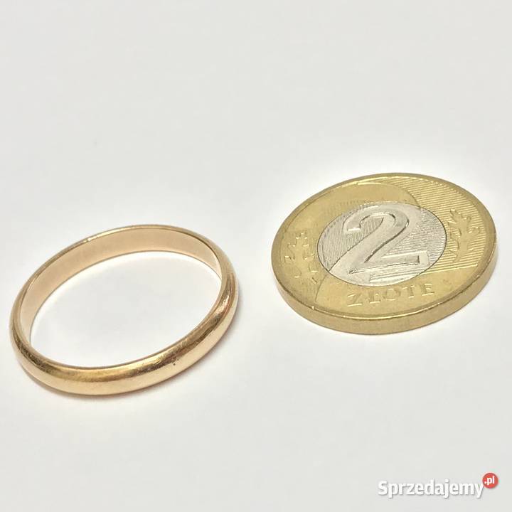 Złota OBRĄCZKA damska 585 14K WARMET KLASYCZNA Pierścionki mazowieckie Warszawa
