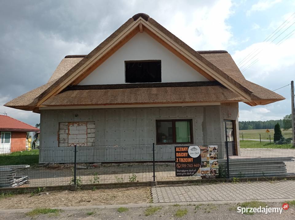 altana trzcina bal strzecha dach Podlesie