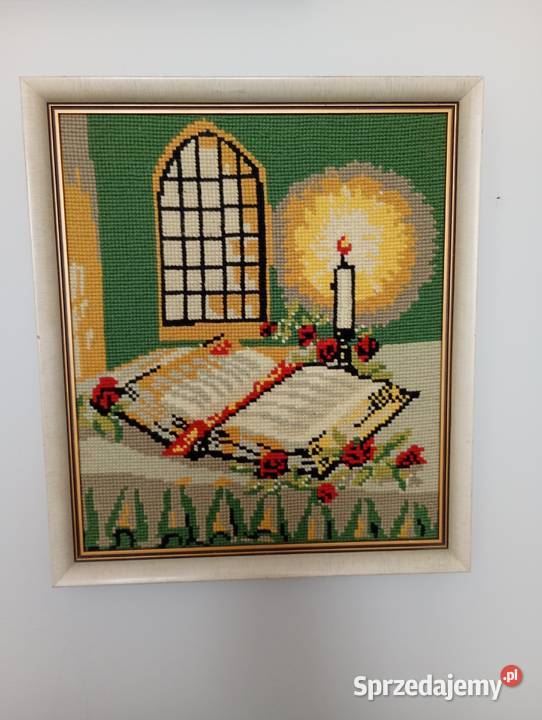 Stary obraz gobelinowy Suwałki