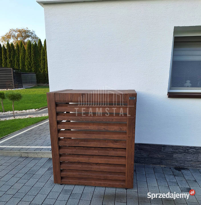 Osłona pompy ciepła 80x40x120 ciemny orzech Pompy ciepła Chodzież sprzedam