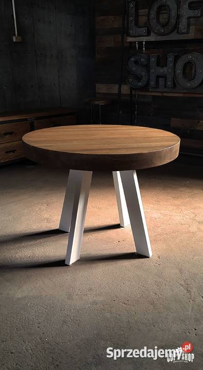 Stół industrialny TOSCANA okrągły stół loftowy Wrocław