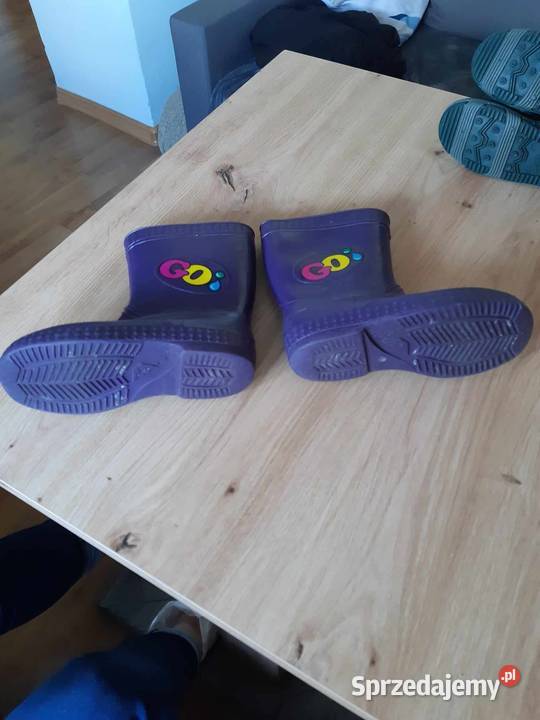 Kalosze Gumowce Zielone I Fioletowe Dzieci Kalosze Drezdenko sprzedam