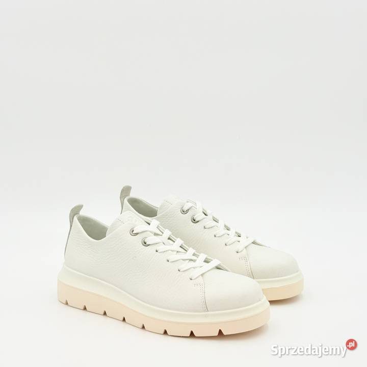 ECCO Nouvelle damskie skórzane sneakersy biały 23.2cm mazowieckie