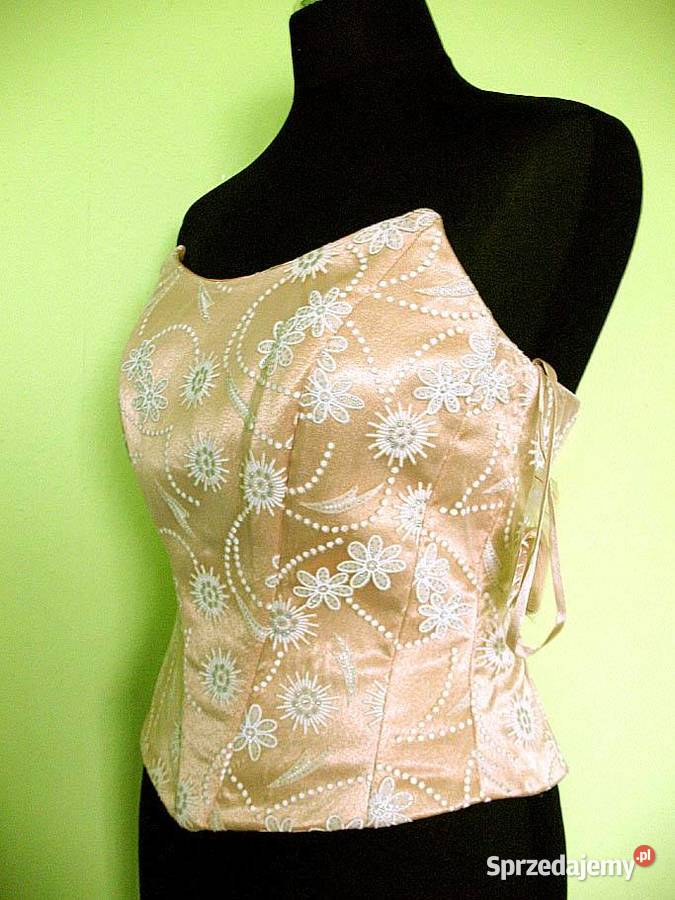 Bluzka krótka gorset 36 S biust 80 bez rękawa Siedlce