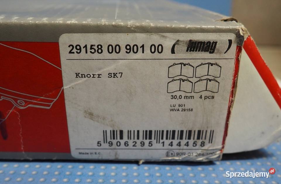 LUMAG 29158 Zestaw klocków hamulcowych hamulce kujawsko-pomorskie Włocławek sprzedam
