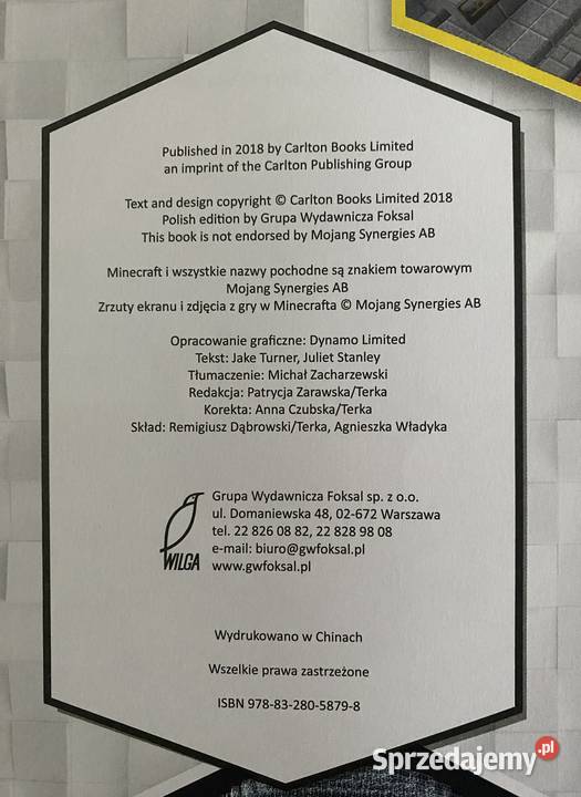 Książka Minecraf Wehikuł czasu śląskie Bytom