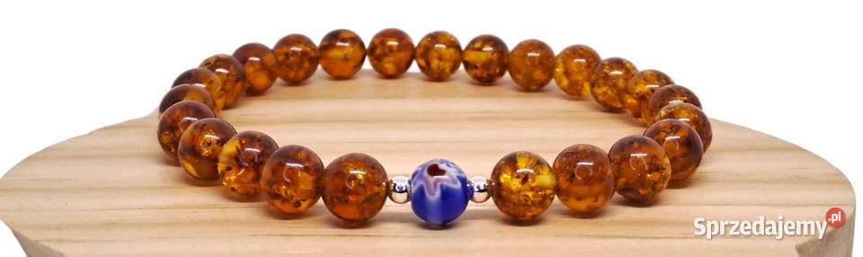 Bransoletka z bursztynu bursztyn bałtycki kulka Warszawa